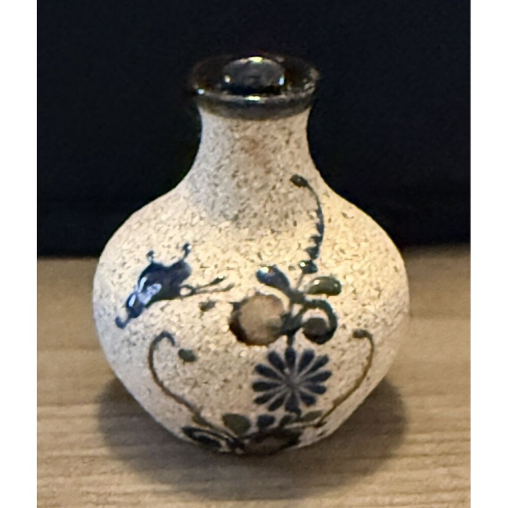 Vintage Miniature Sandstone Bud Vase Mexico 2"